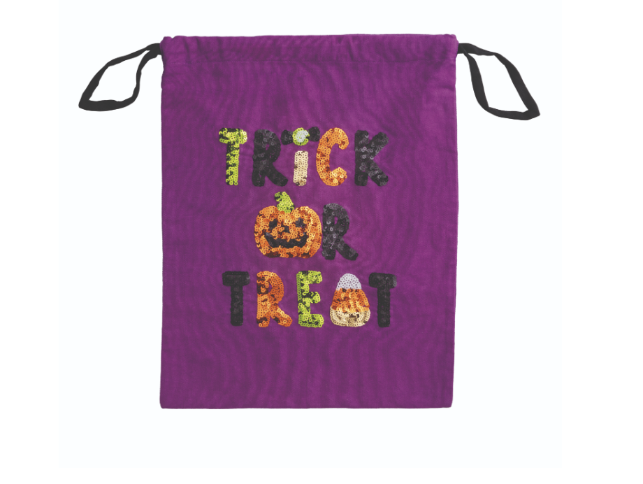 Trick or Treat Sequin Treat Pillowcase