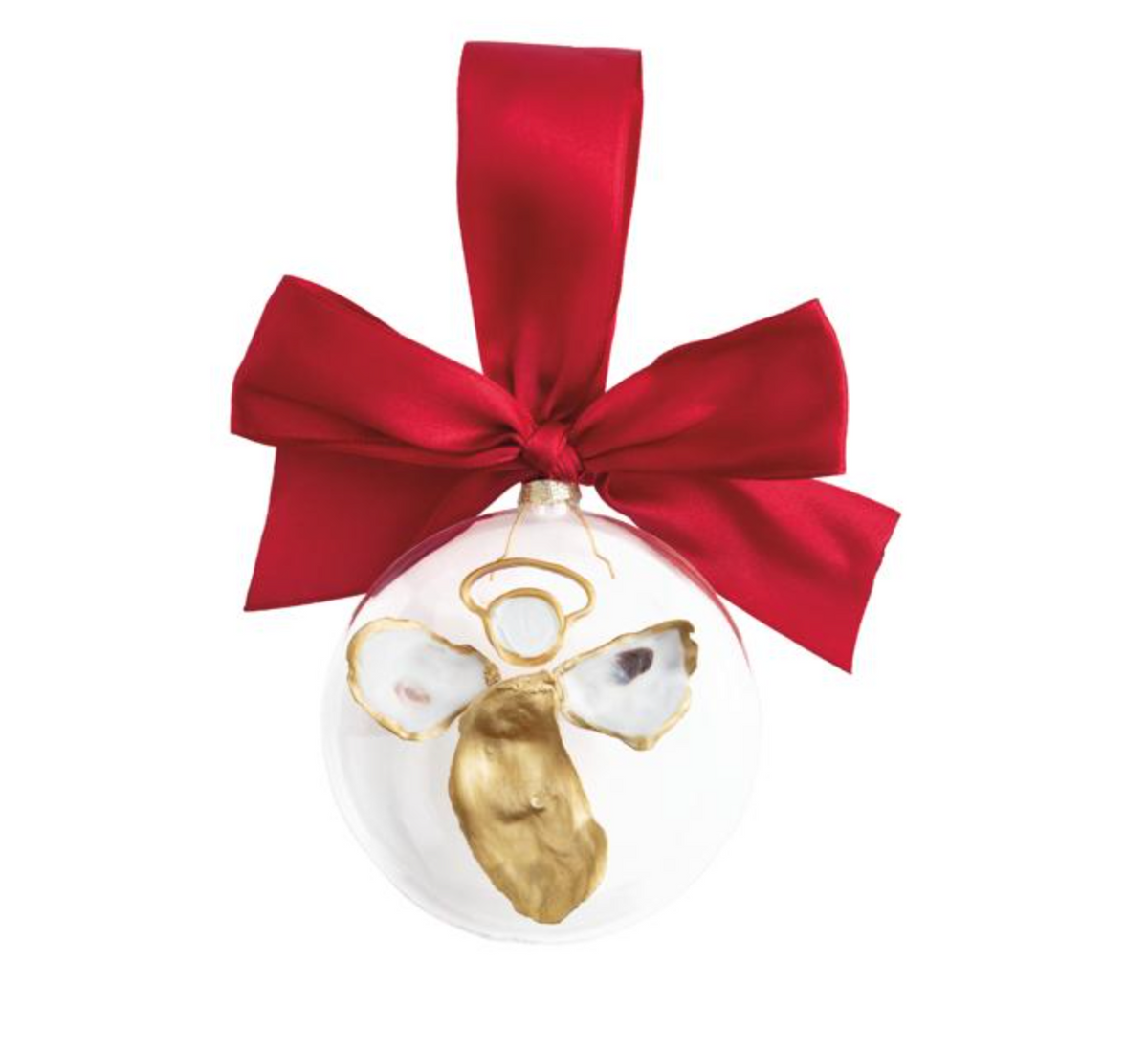 Shell Glass Oyster Ornament