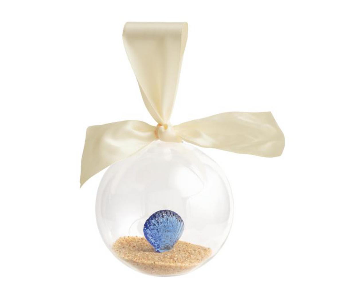 Glass Sea Shell Ornament