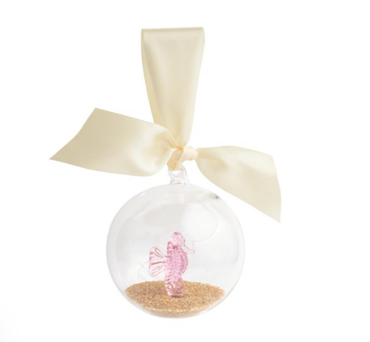Glass Seahorse Ornament