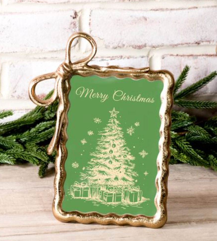 4 X 6 GOLD RIBBON PHOTO FRAME