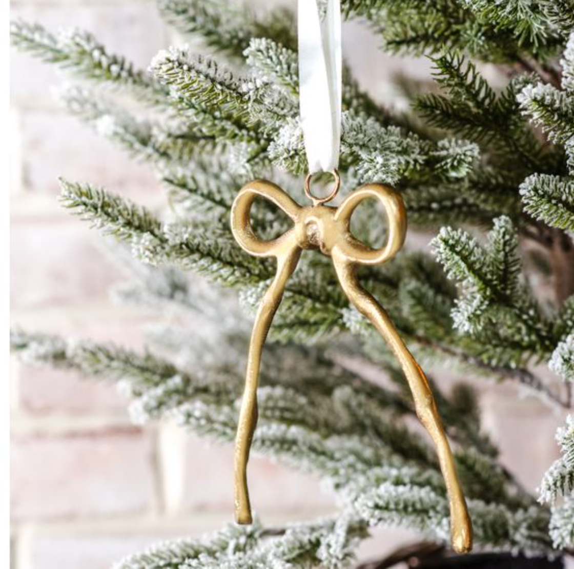 INNER* 5" GOLD HANGING RIBBON ORN.