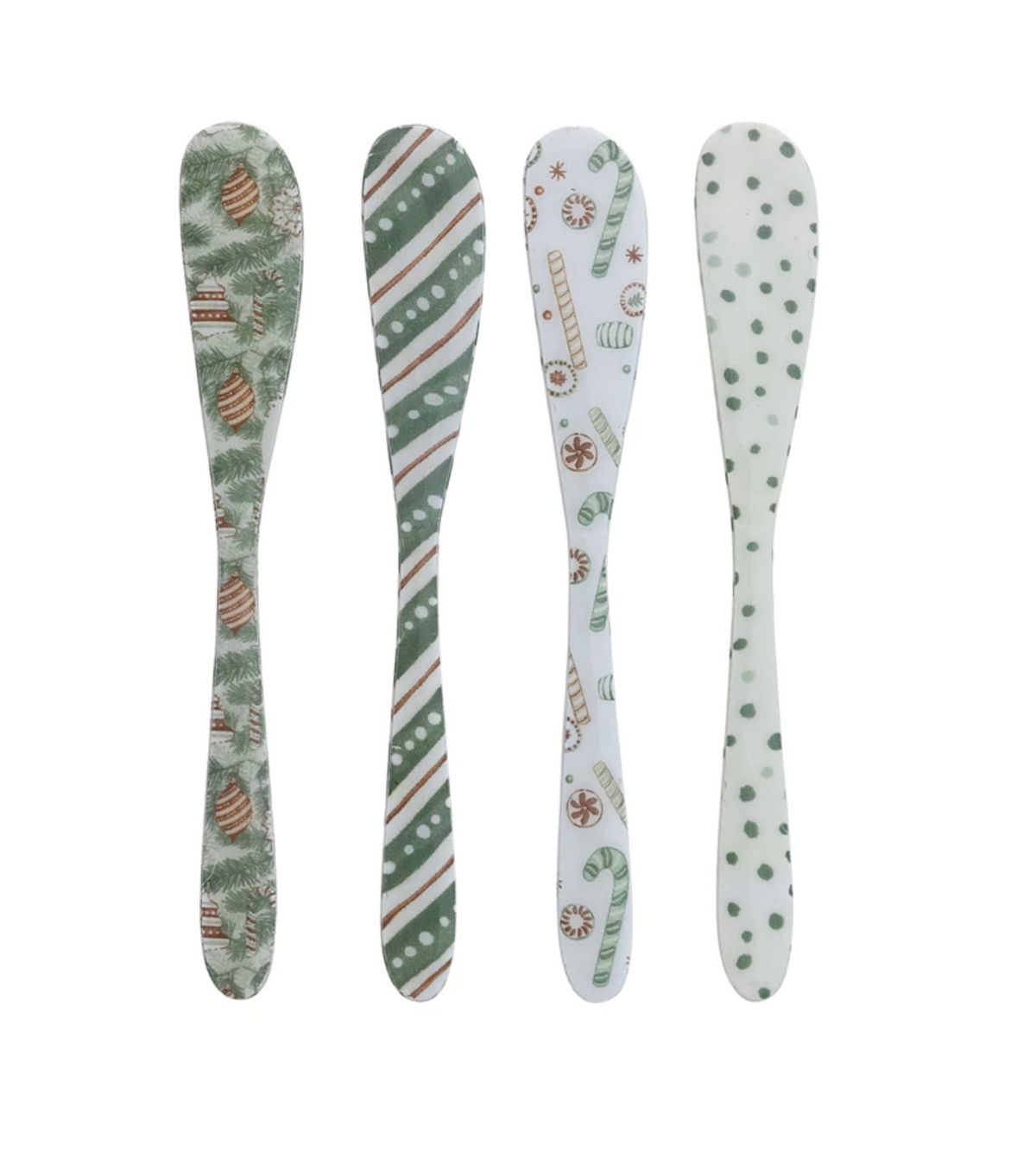 Enameled Stainless Steel Canape Knife, 4 Styles. Each Sold Separately.