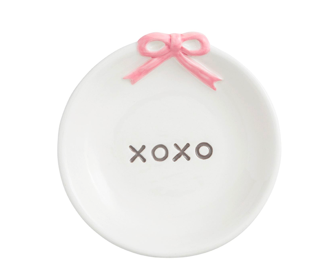 Pink Bow Tidbit Dish
