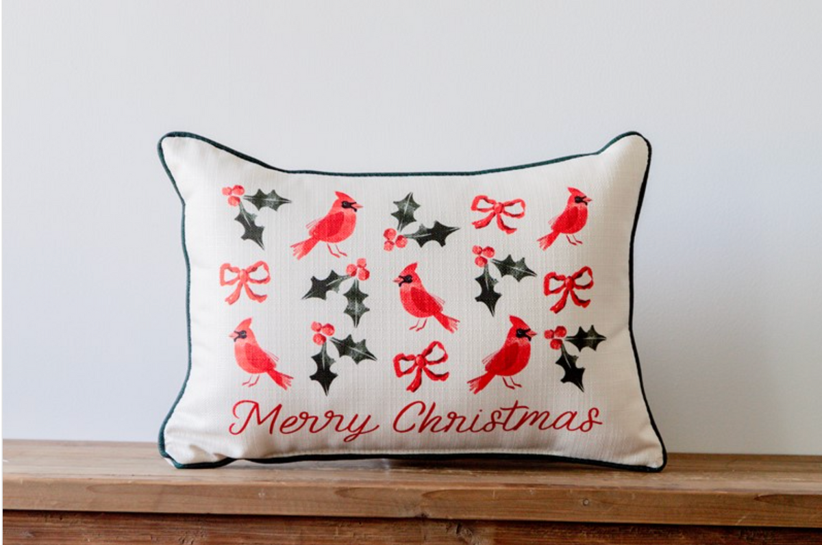Tossed Merry Christmas Pillow