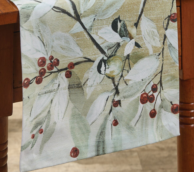 WINTER GARDEN TABLE RUNNER 13" X 54"