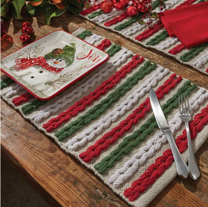 WINTER SCARF PLACEMAT MULTI
