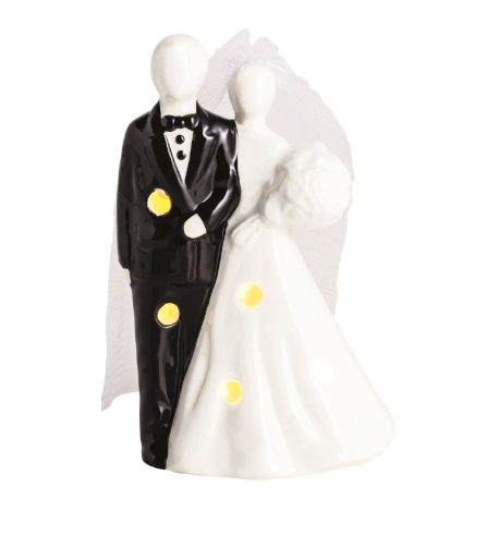Bride & Groom Light-Up Sitter
