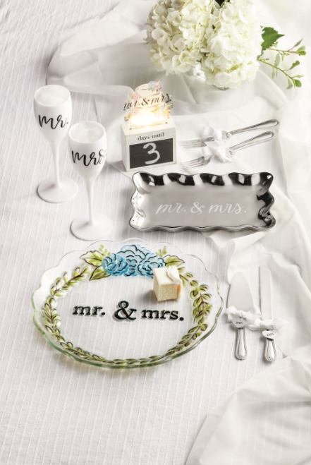 Mr. & Mrs. Flower Platter