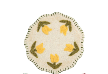 Yellow Floral Trivet