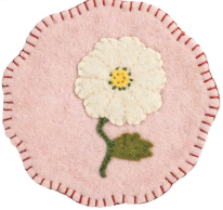 White Floral Trivet