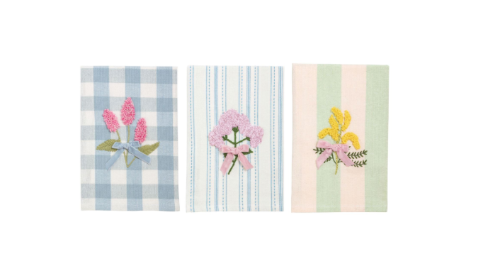 White Flower Embroidery
Towel