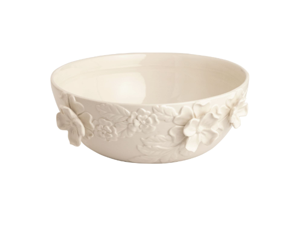 White Floral Bowl