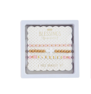 White Cross Beaded Bracelets