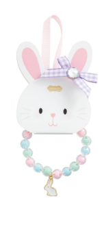 Purple Bunny Charm Bracelet & Ring Set