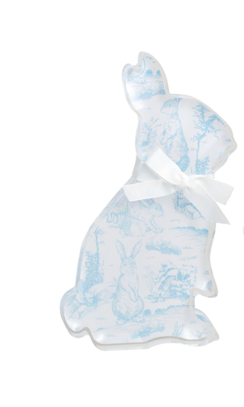 Sitting Up Toile Acrylic Bunny Sitter