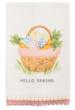 Hello Spring Trim Towels
