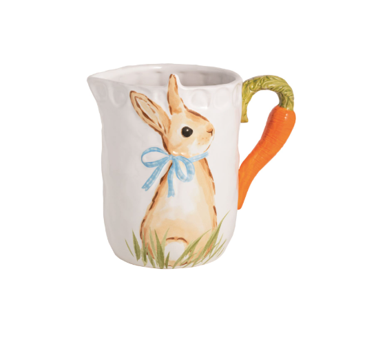Bunny Carrot Handle Pitcher