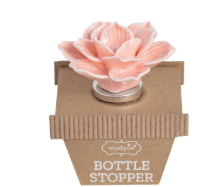 Pink Flower Bottle Stopper