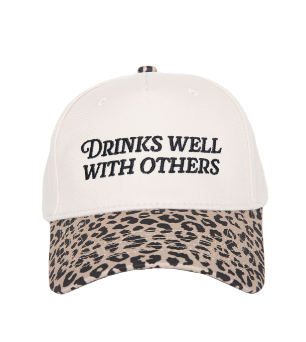 Drinks Well With Others Two-Toned Vintage Hat
