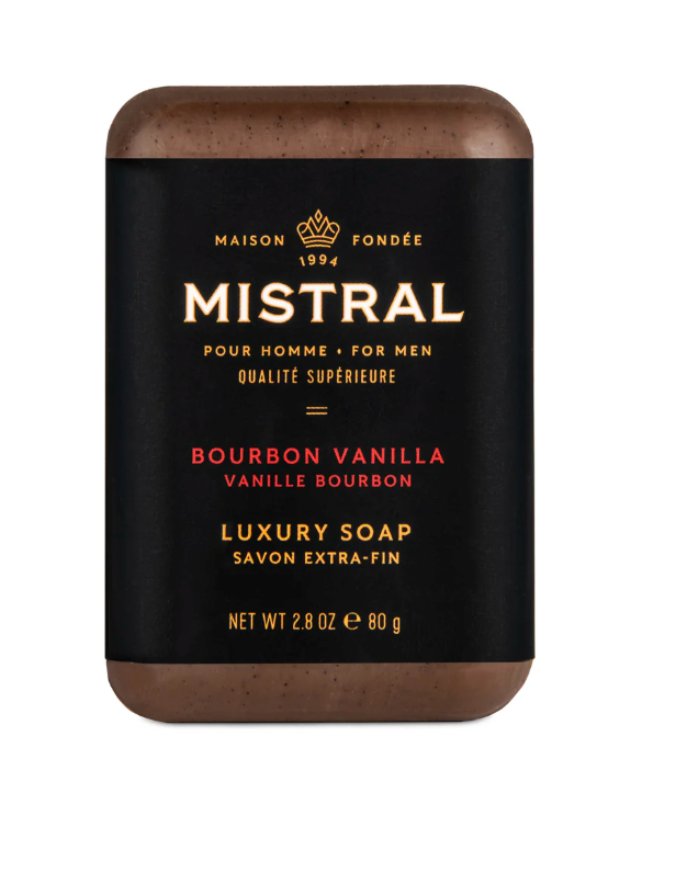 Men's Soap Travel Bourbon  Vanilla 2.8 oz..