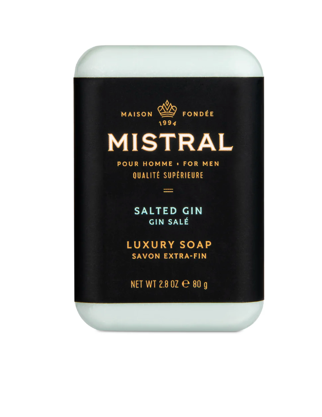 Men's Soap Travel Salted Gin 2.8  oz..