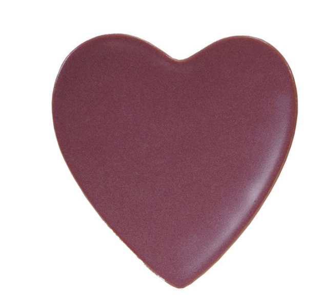 Stoneware Heart Shaped Dish, Matte Finish, 4 Colors. Each Sold Separately.