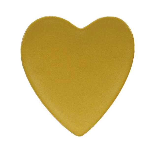 Stoneware Heart Shaped Dish, Matte Finish, 4 Colors. Each Sold Separately.
