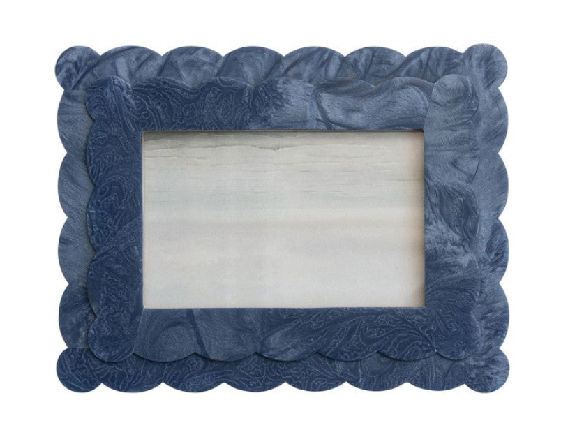 2-Layer Scalloped Photo Frame, 3 Colors (4" x 6" Photo). Each Sold Separately.