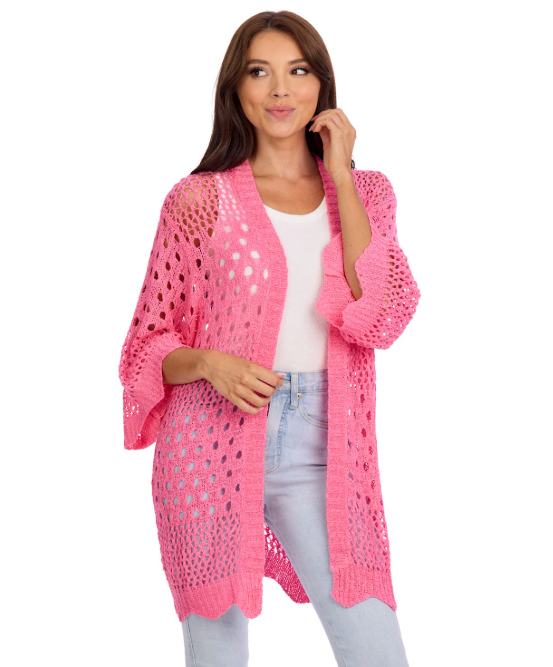Jeanie Crochet Cardigan-Pk
