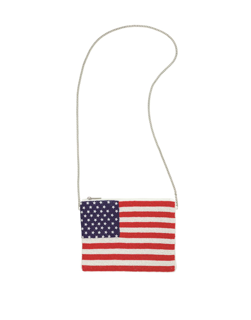 Americana Beaded Clutch