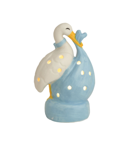 Blue Stork Light-Up Sitter