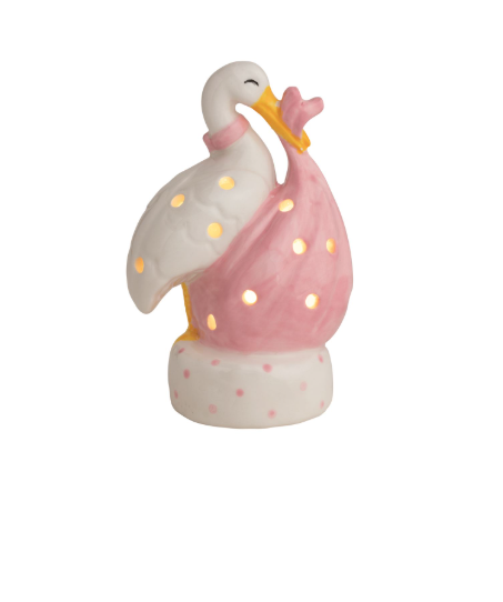 Pink Stork Light-Up Sitter