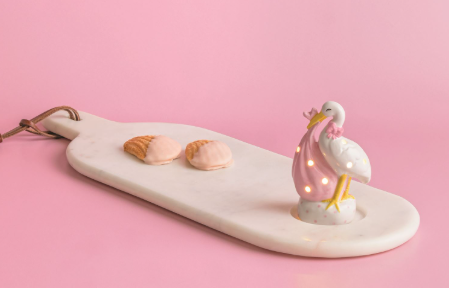 Pink Stork Light-Up Sitter