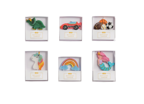Kids Figural Birthday Candle. Each Sold Separately.