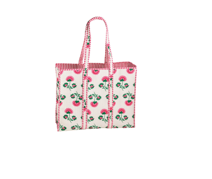 Peony Block Print Tote