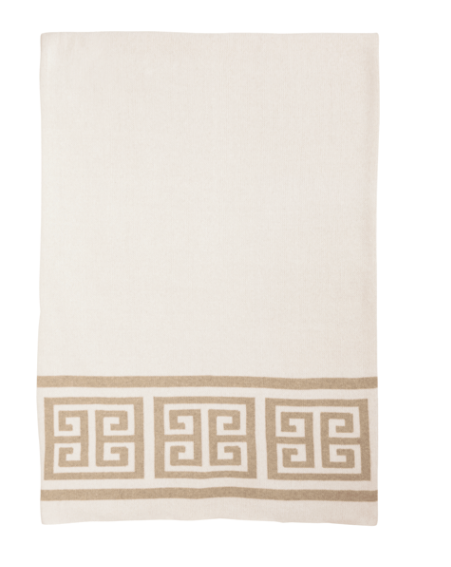 Trim Pattern Greek Key Blanket