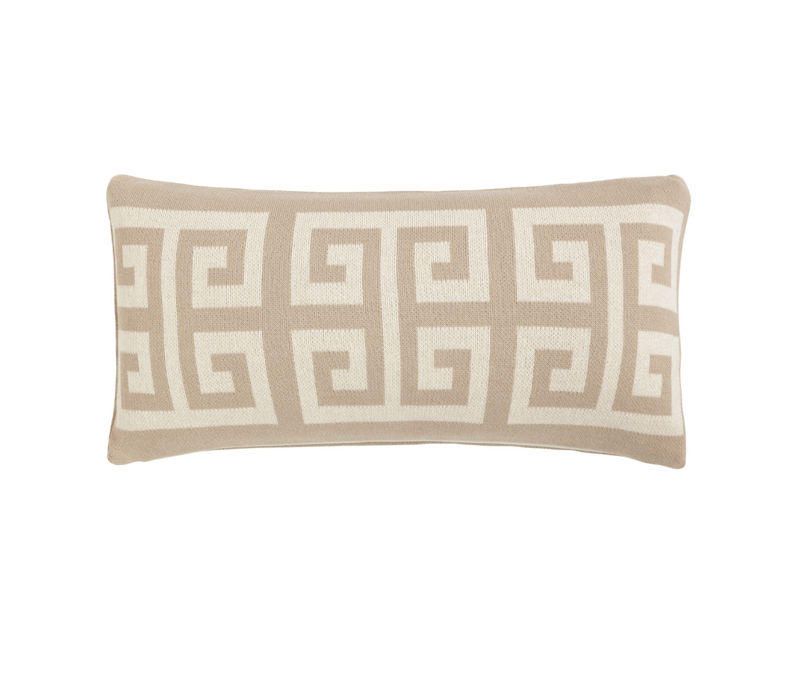 Lumbar Greek Key Pillow