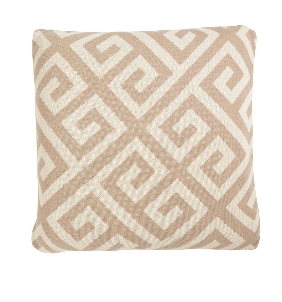 Square Greek Key Pillow