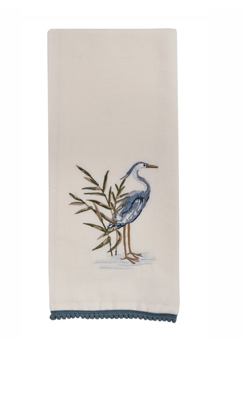 BLUE HERON DECORATIVE DISH TOWEL
