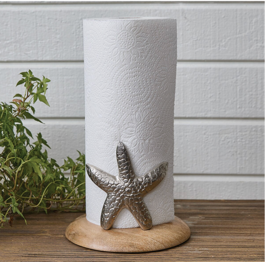 SILVER STARFISH PAPER
TOWEL HOLDER