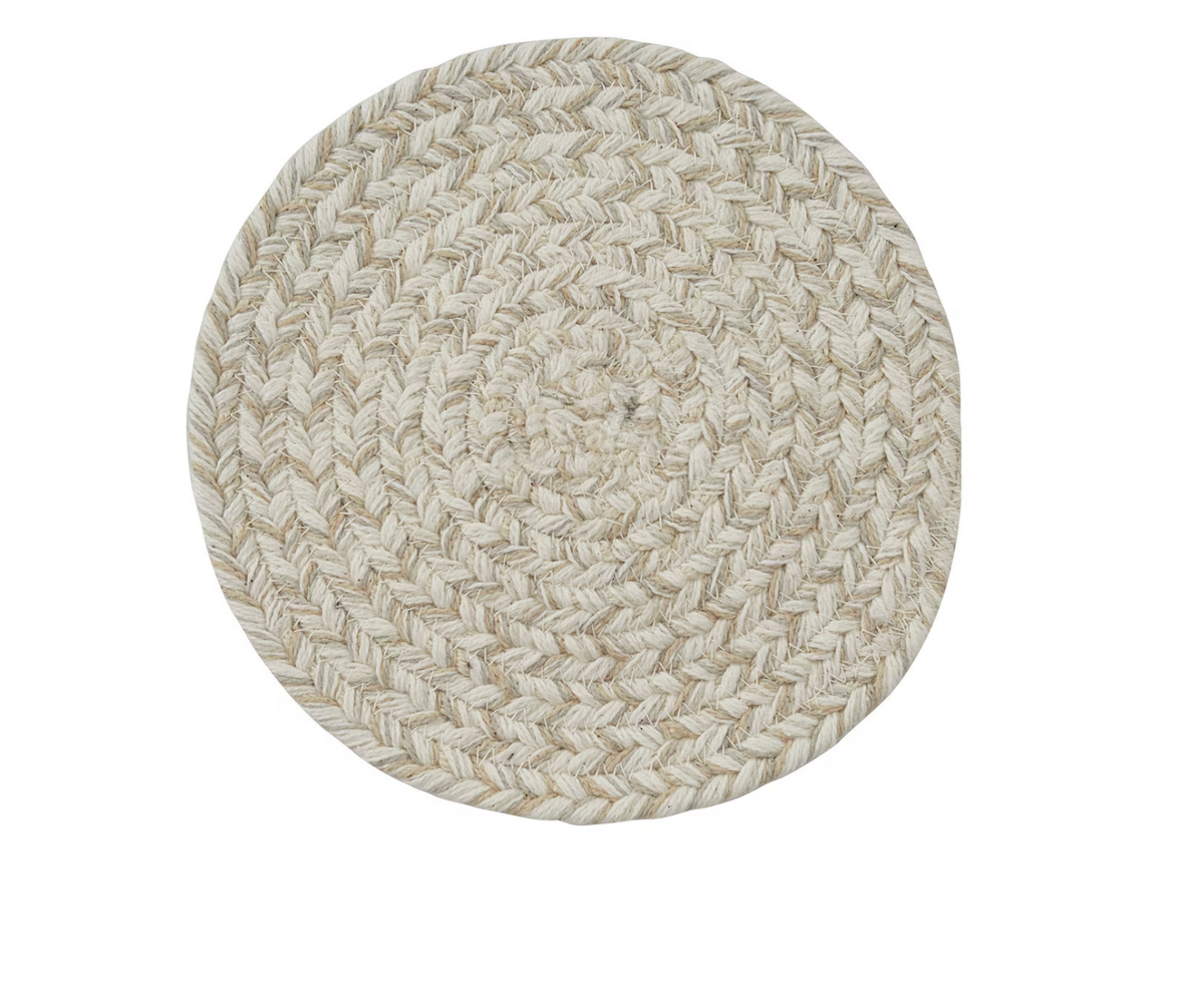 SPICE BIN BRAIDED TRIVET -SEA SALT