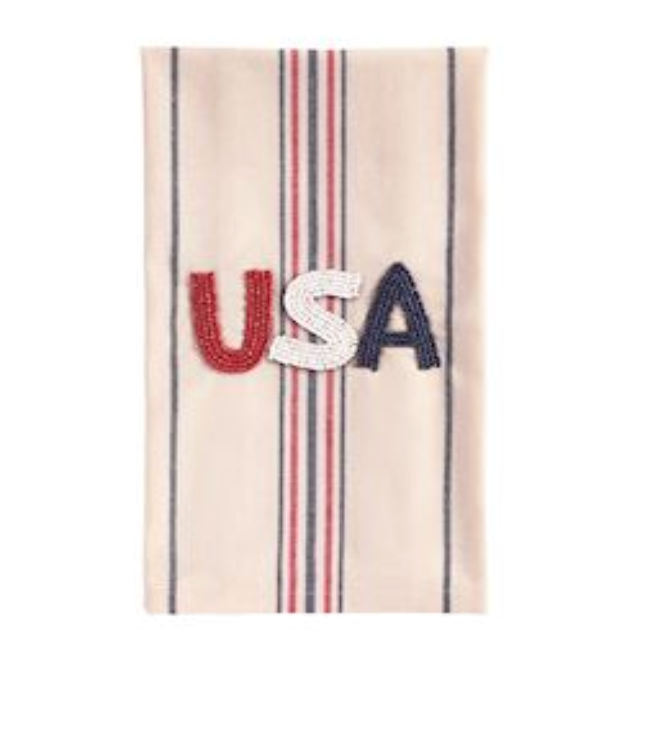 Usa Beaded Towel