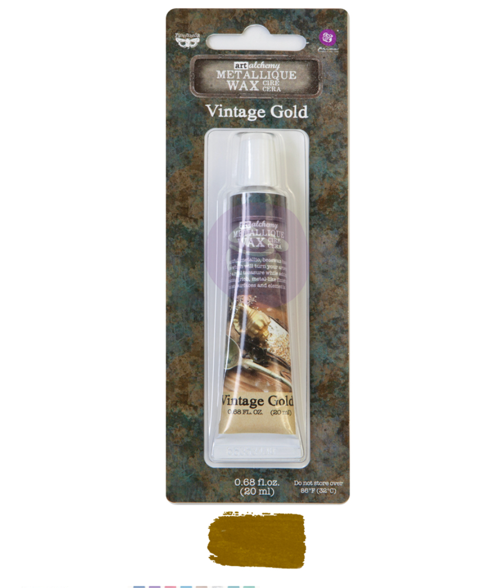 Art Alchemy-Metallique Wax-Vintage Gold .68oz (20ml)