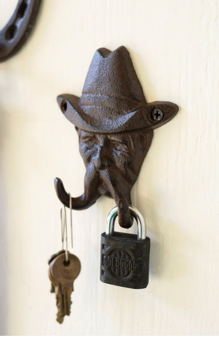 Cast Iron Cowboy Hook