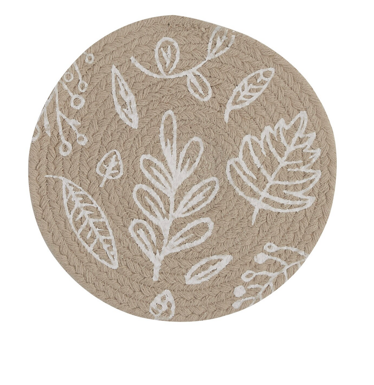 LEAF ROUND TRIVET STONE