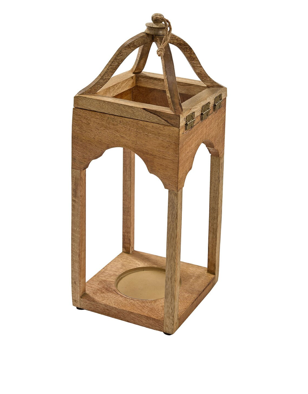 SCALLOPED WOOD LANTERN