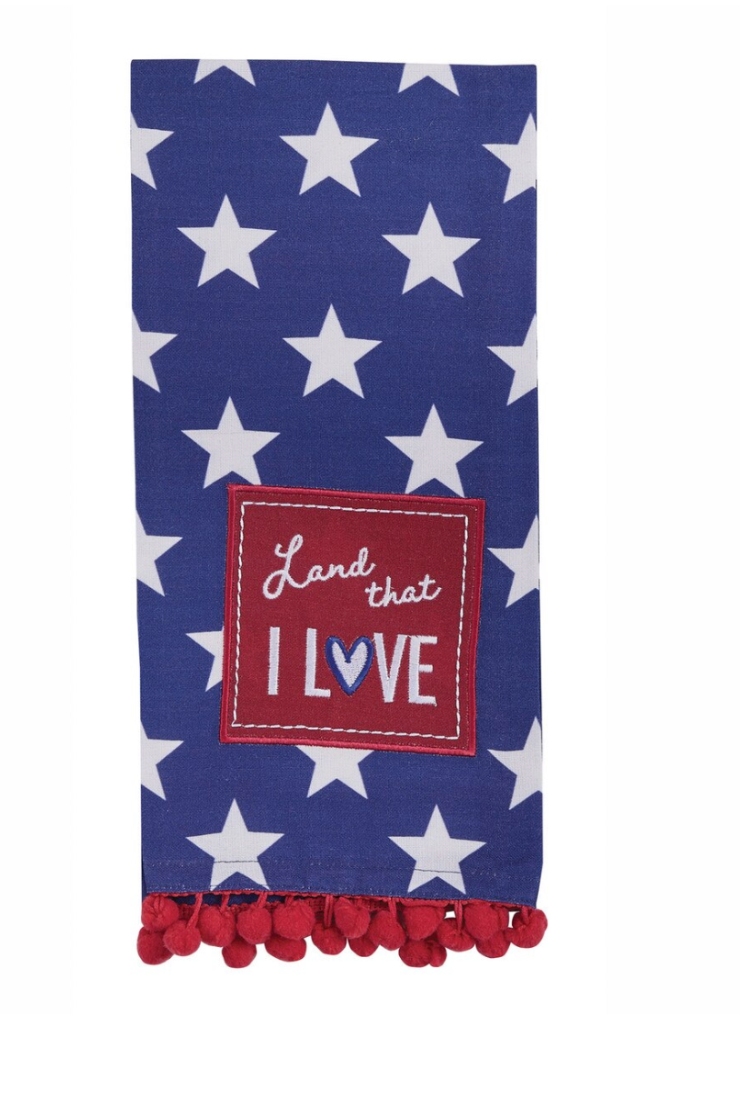 LAND THAT I
LOVE
DECORATIVE
DISHTOWEL