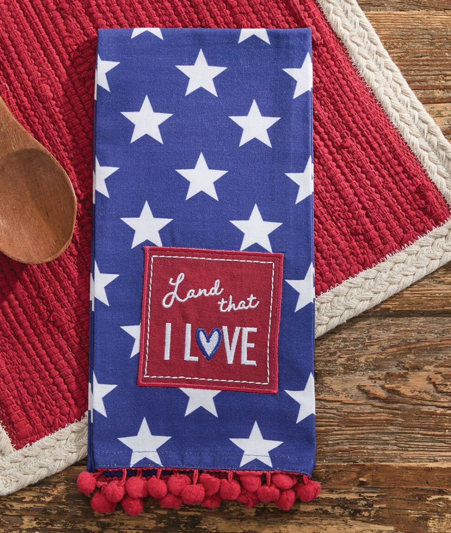 LAND THAT I
LOVE
DECORATIVE
DISHTOWEL