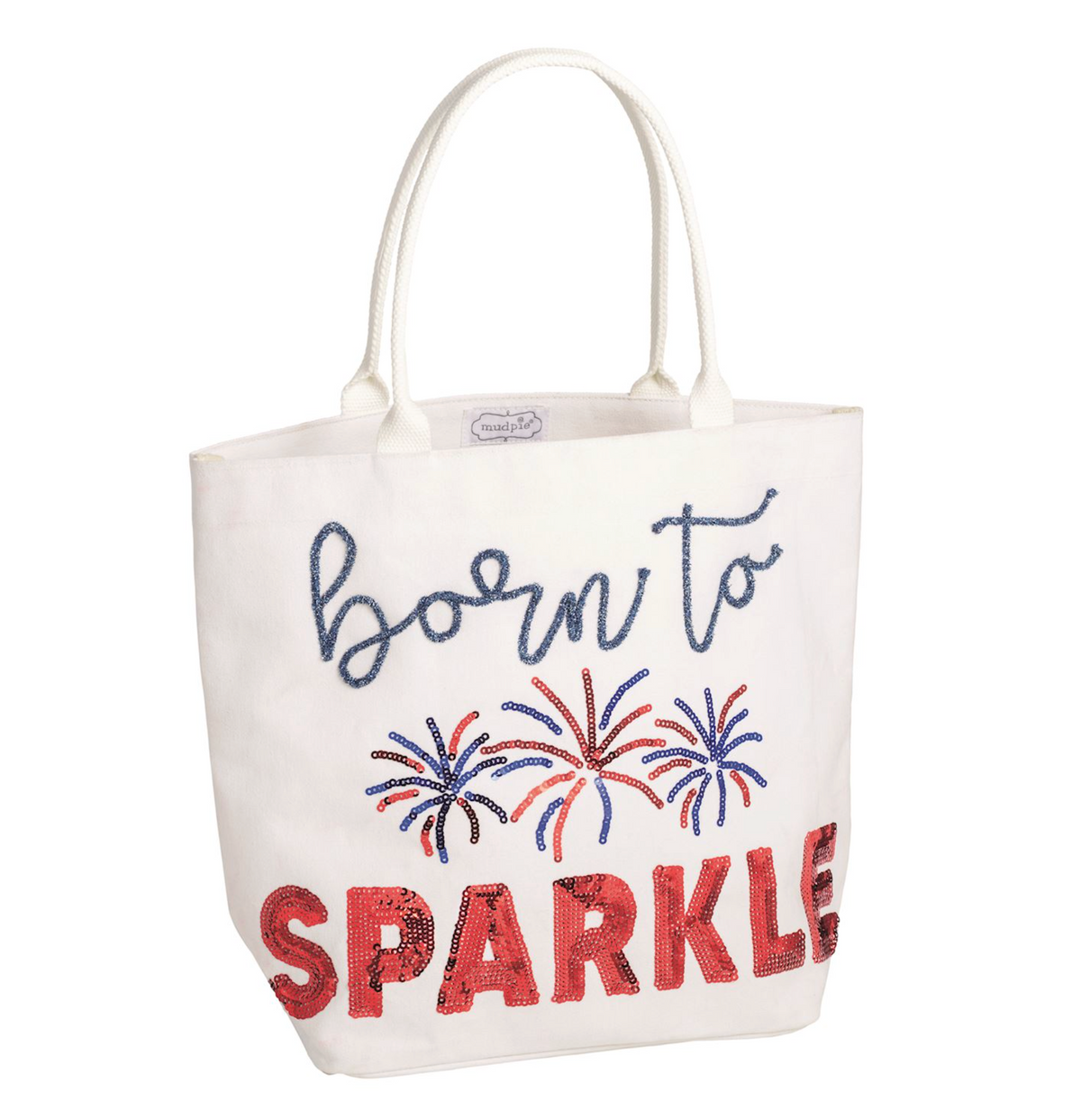 White Americana Sparkle Tote.